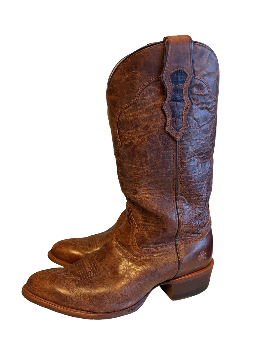 Double H Cattle Baron DH5441 Western Cowboy Boots Brown Leather Men’s Size 9 EE